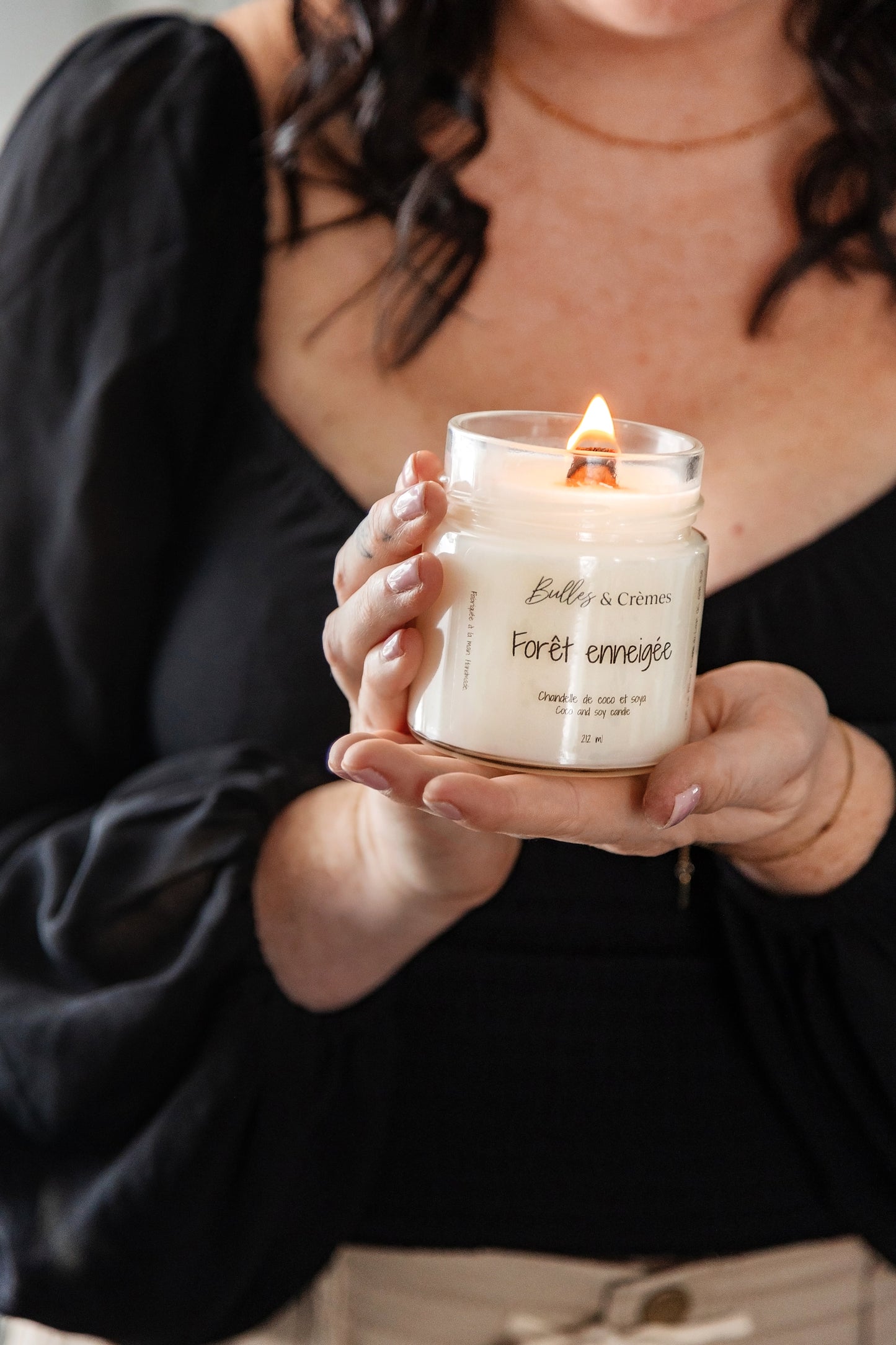 Chandelle Forêt enneigée