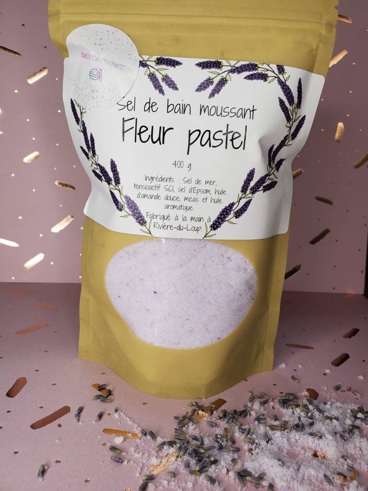 Sel de bain moussant Fleur pastel