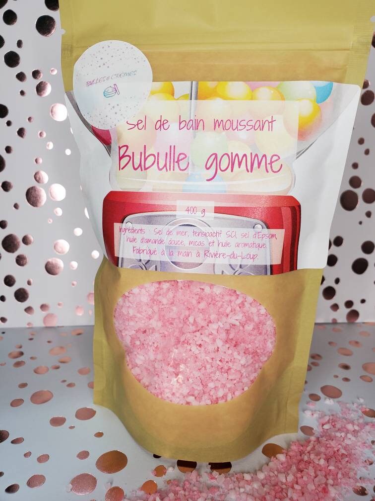 Sel de bain moussant Bubulle gomme