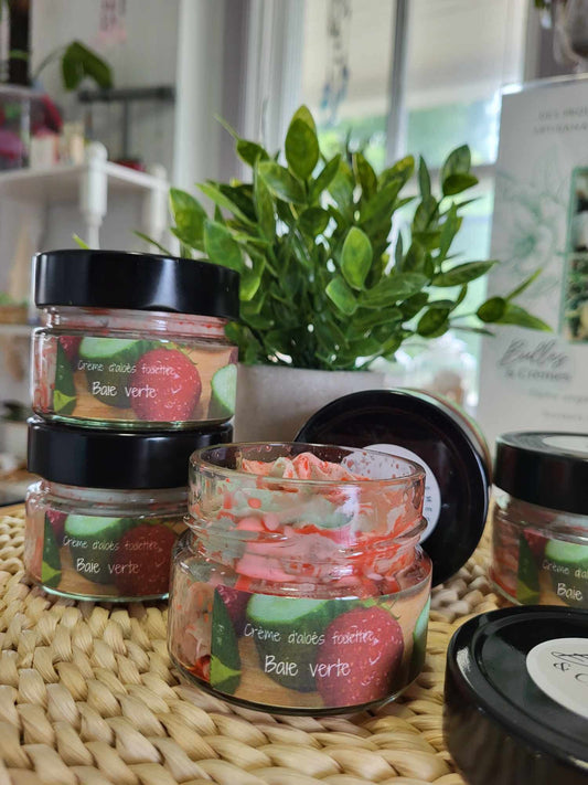 Crème d'aloès fouettée Baie verte