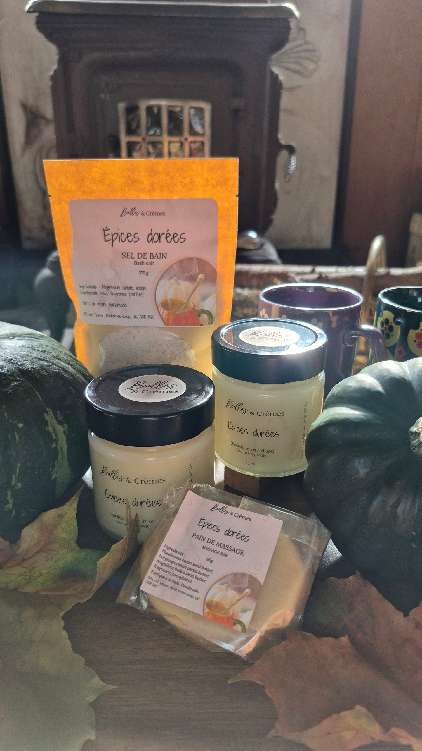 Sel de bain Épices dorées