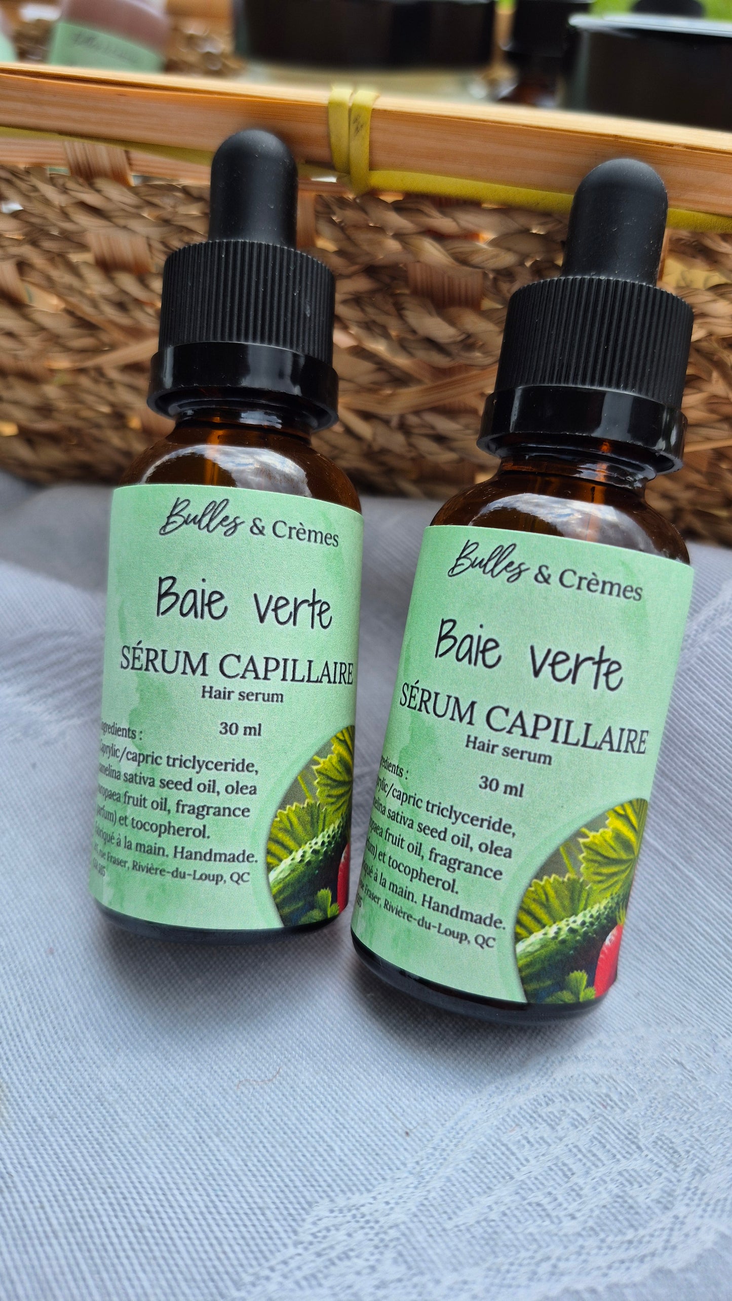 Sérum capillaire Baie verte
