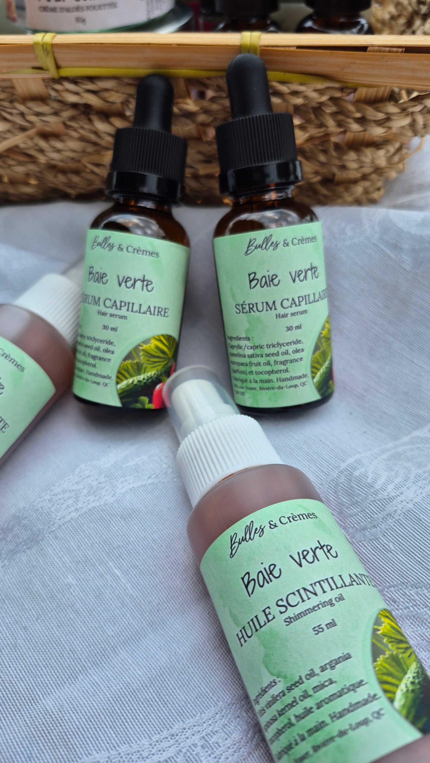 Sérum capillaire Baie verte