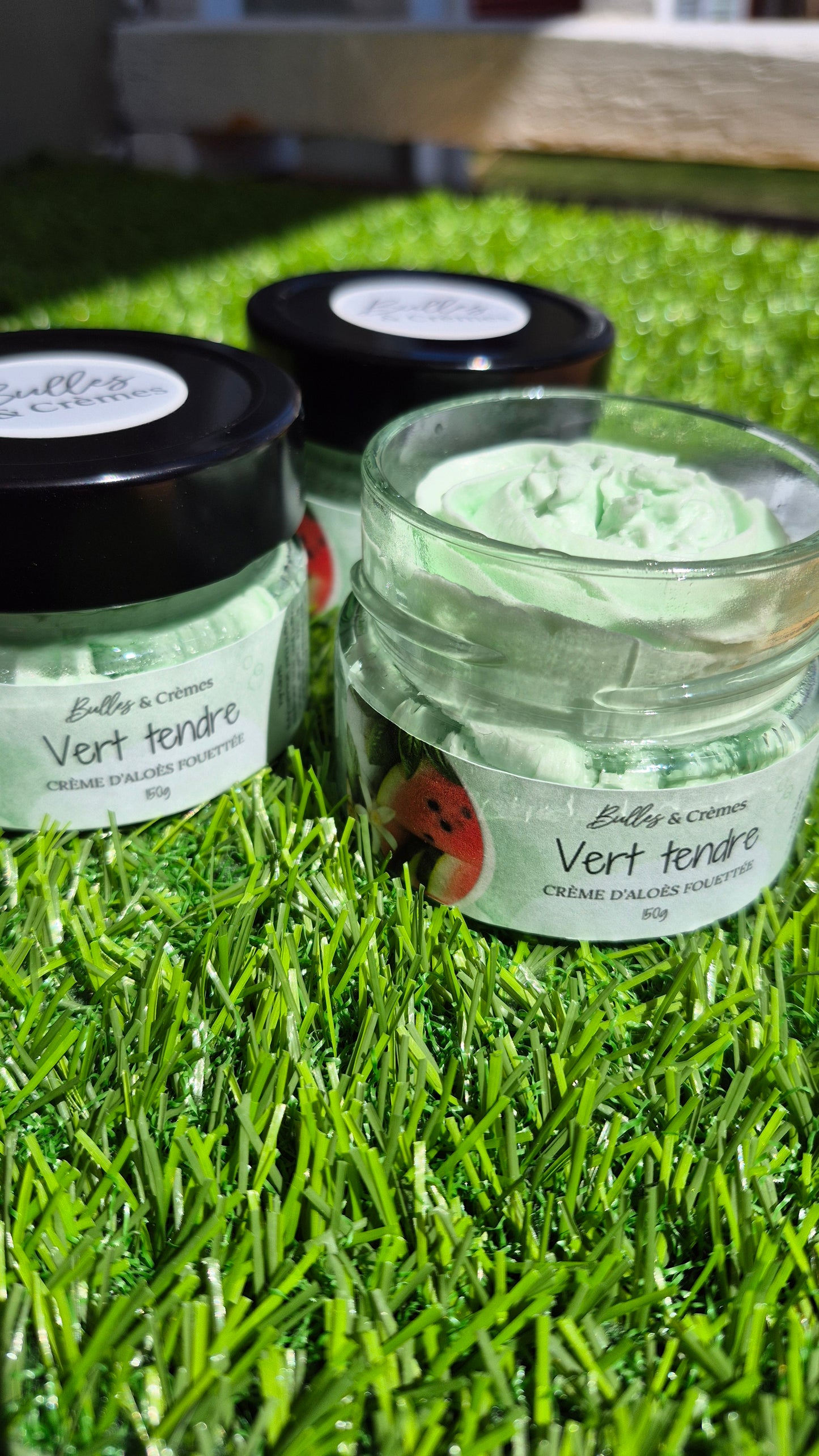 Crème d'aloès fouettée Vert tendre