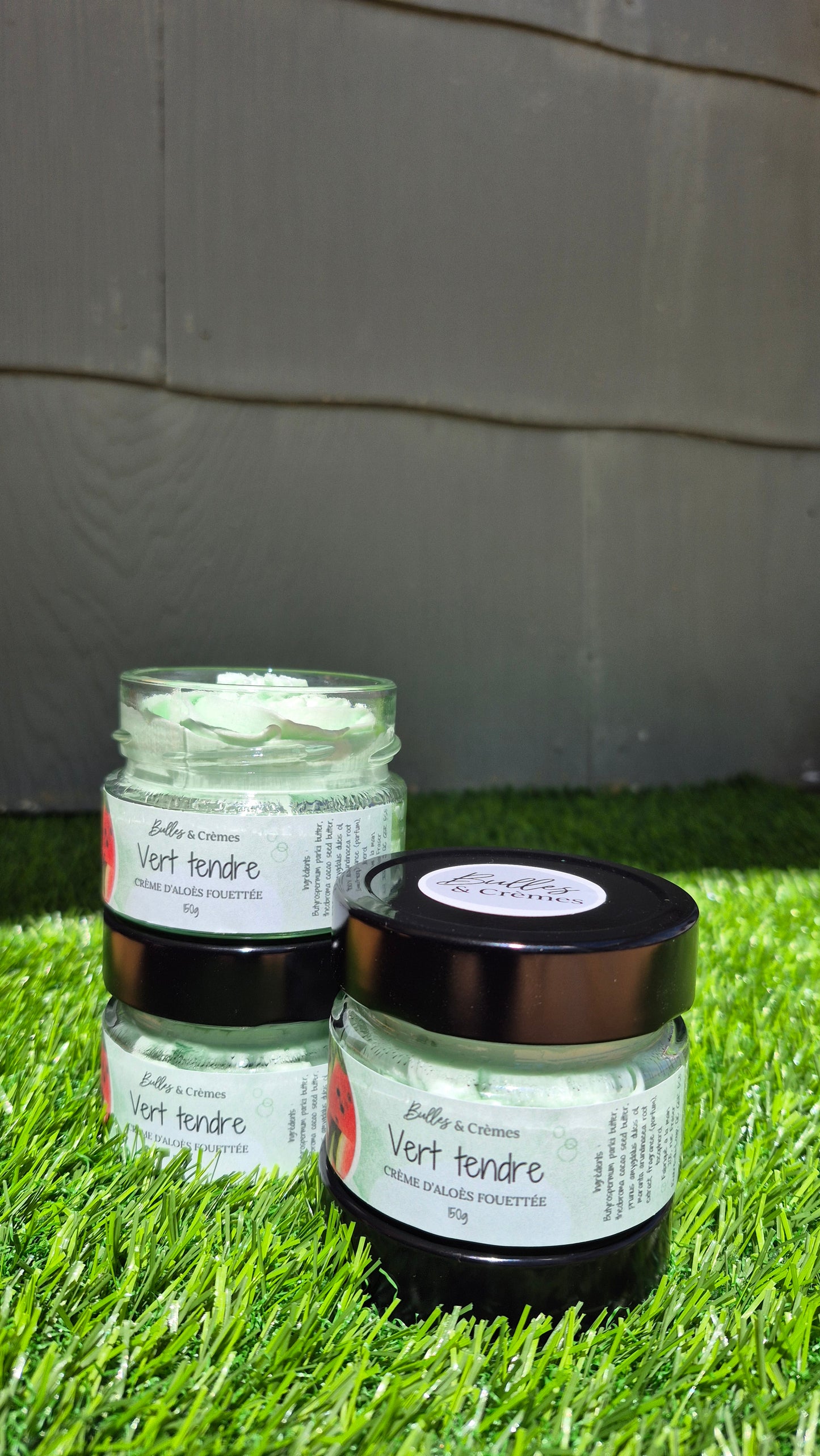 Crème d'aloès fouettée Vert tendre