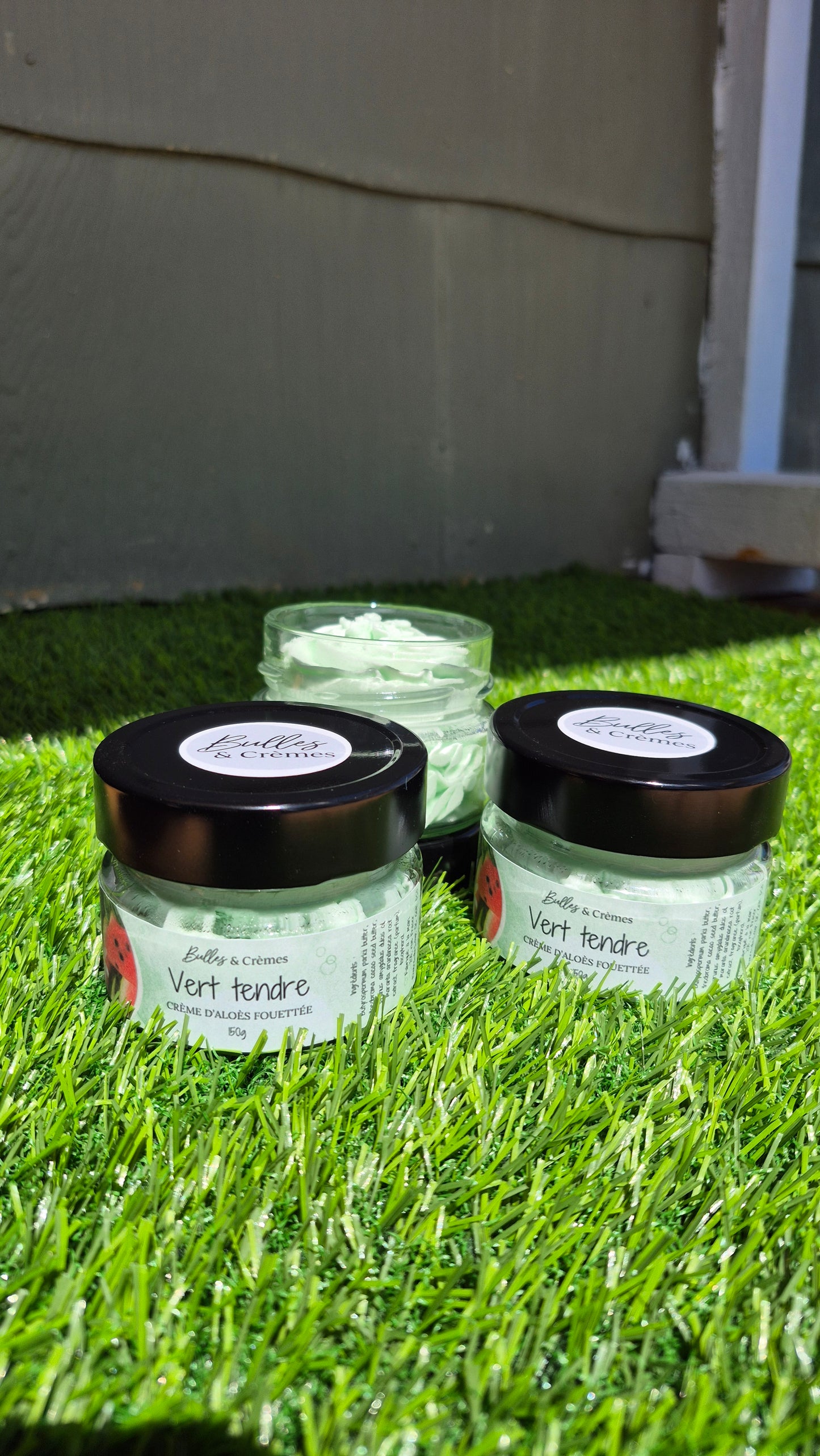 Crème d'aloès fouettée Vert tendre