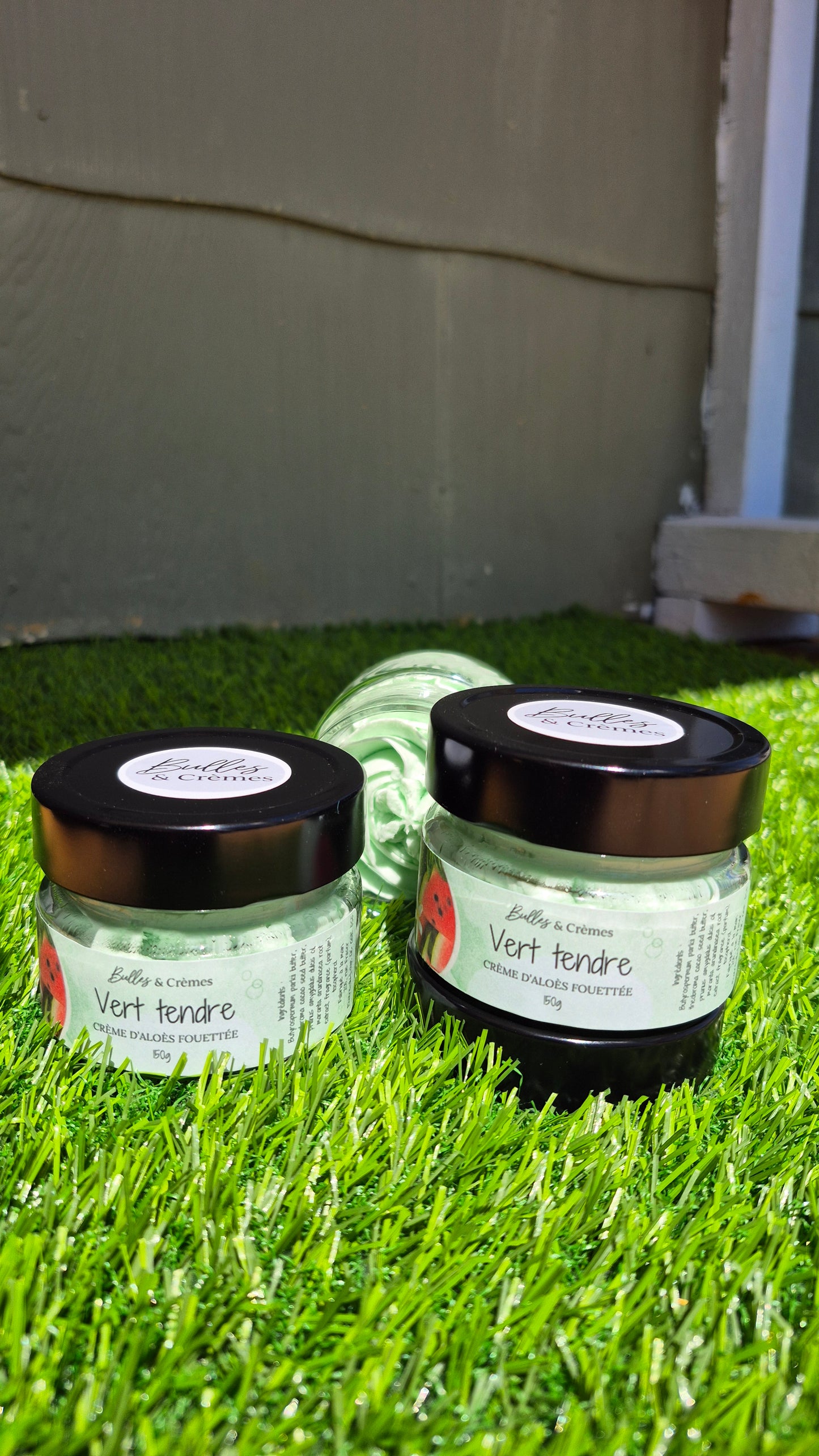 Crème d'aloès fouettée Vert tendre