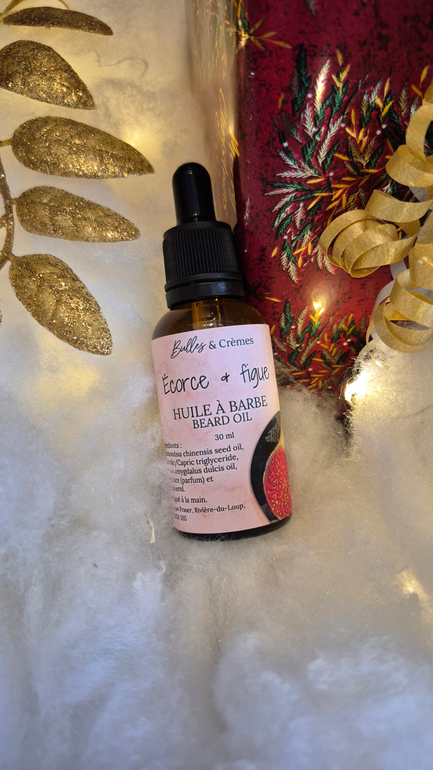 Huile à barbe Écorce & figue